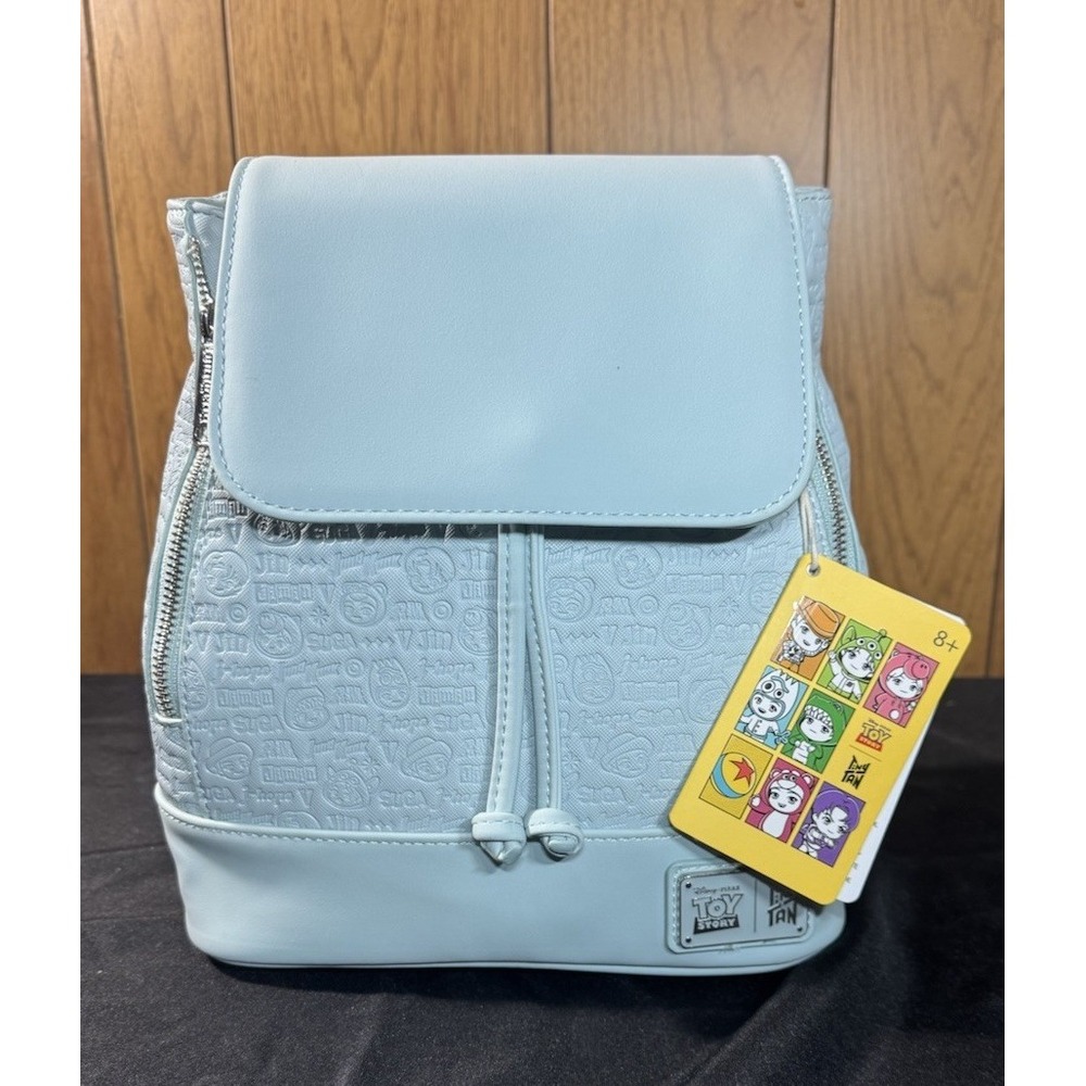 Loungefly Toy Story- Tiny Tan All-Over Print Drawstring Mini Backpack NWT